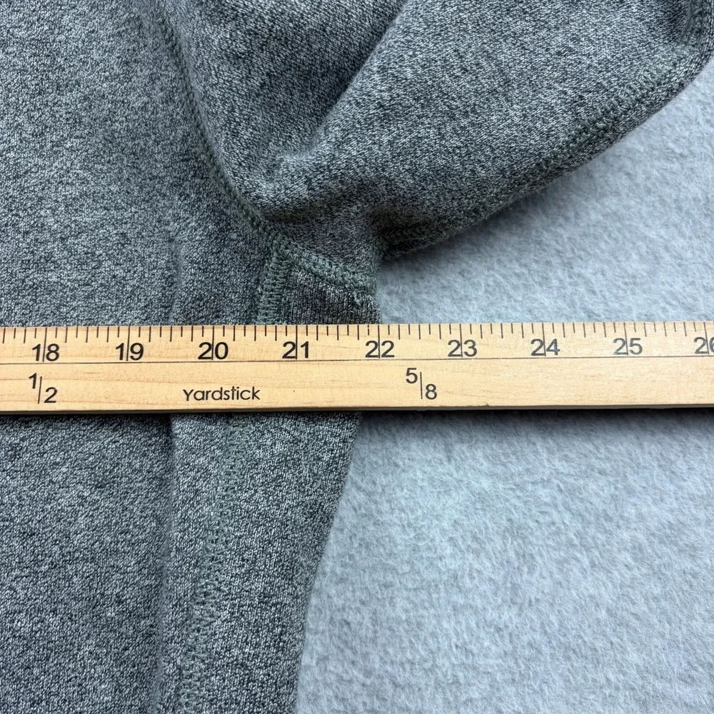 Polo Ralph Lauren Hoodie Mens Medium Gray Full Zip Thermal Lined Hood Fleece
